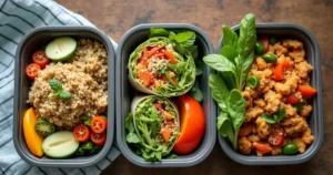 Healthy lunch recipes for weight loss including salads, wraps, and grain bowls.