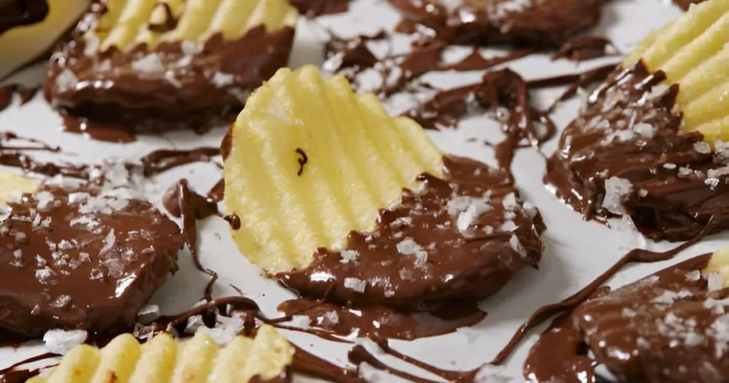 chocolate covered potato chips recipe