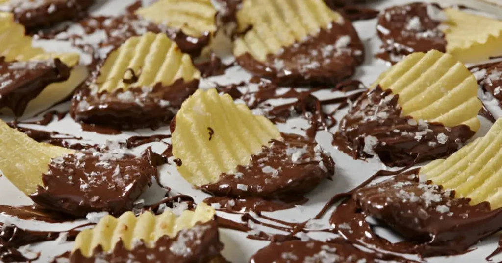 chocolate covered potato chips recipe