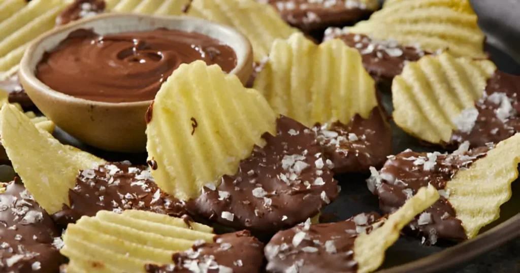 chocolate covered potato chips recipe