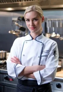 Home 19 Cocina Recipes chef Selena in a professional setting